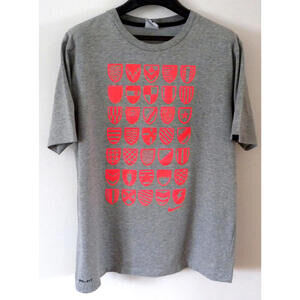 Nike Dri-Fit Mini Shield Coat of Arms T Shirt Gray Men's Size Large